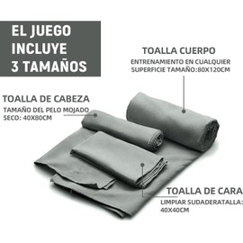 Toalla Microfibra Secado Rápido 3 Pack, Toalla Natacion Super Absorbente Toalla Gym de Baño Suave y Ligero para Natacion,Toalla de Viaje Ligera y Portatil para Natacion,Deporte,Baño,Viajes,Gris Carbón