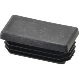 Caplugs Rectangular Head Plug 3/4 x 1-1/2" OD, 1" Long, Polyethylene, Black