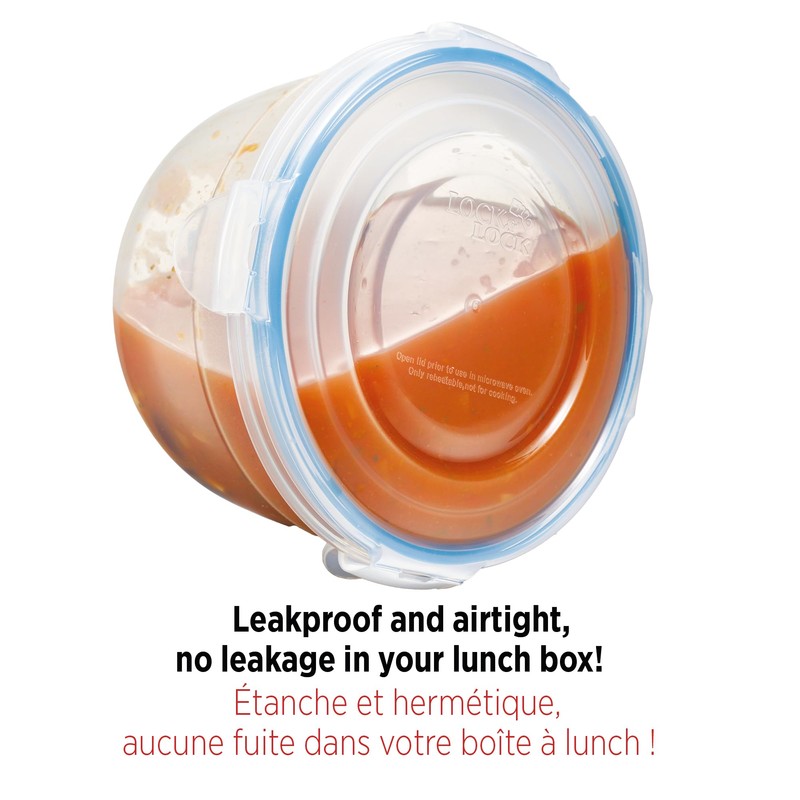 Starfrit LocknLock Easy Match Plastic Container - 3oz/100ml - Airtight,