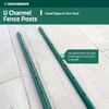 Sandbaggy U Channel Posts for Fences & Signs - Studded