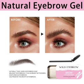 Eyebrow Soap Kit,Brow Gel,Waterproof Eyebrow Wax,Eyebrow Kit,Brow Gel,Eye Brow Gel Clear,Brows Styling Soap,Long Lasting Brow Pomade,Eyebrow Filler,Eyebrows Styling Wax for Natural Looking Brows