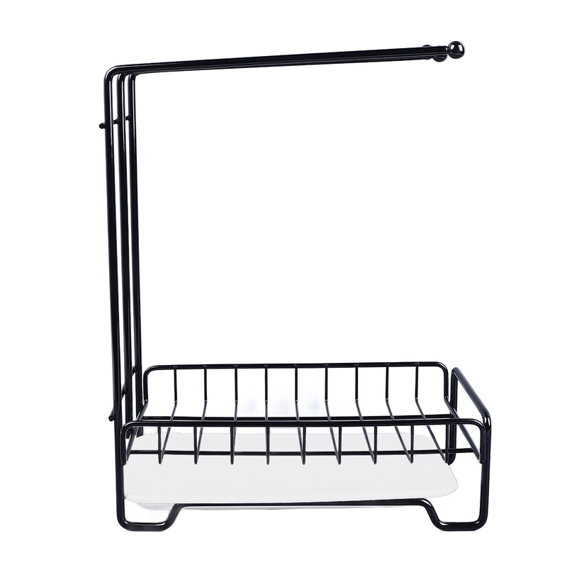 Dishcloth Drying Rack Sponge Holder Iron Draining Anti Slip Stable