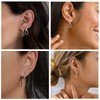 Cangall Convertible Link Earrings for Women, 2 Pairs 925 Sterling