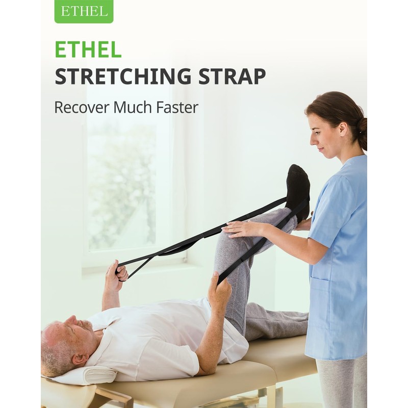 ETHEL Stretching Strap Yoga Strap Physical Therapy for Home Workout,