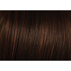 16" Length 1 Piece Clip-In Extension Color R6/30H Chocolate Copper - Tru2Life 100% Heat Friendly Synthetic Fiber Hairdo Full Volume Loose Waves or Curls Extensione de Cabello Hairloss Booklet