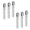 Gedotec H8066 Cabinet Hanger Plastic Galvanised White Pack of 6