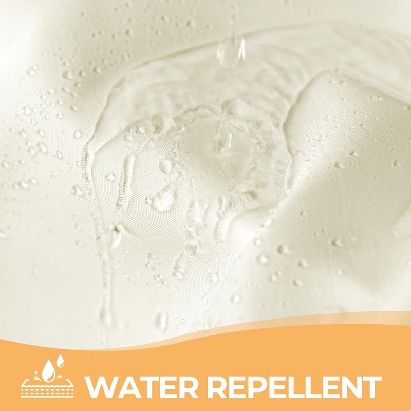 River Dream Beige Fabric Shower Curtain or Liner with Sheer