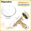Mgoodoo 3/8" Male Swivel Flare Propane Gas Inlet Range Cooking