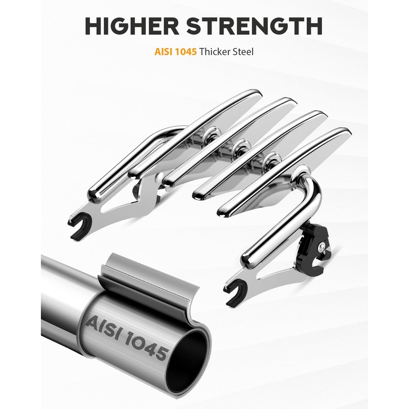 PBYMT Detachable Luggage Rack Compatible for Harley Touring, Stealth Luggage