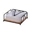 Napkin Holder for Tables, Flat Serviette Holder with Weighted Arm