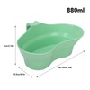 300ml Basin Cup for Elderly Bedridden, Inward Curved Vomit Bowl