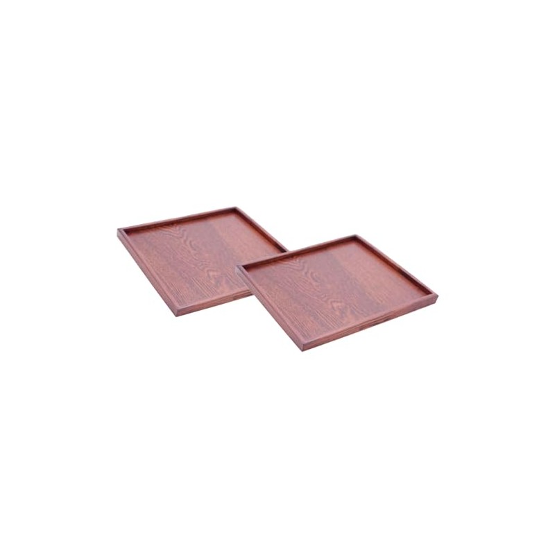Tray Wooden Square Tray Approx. 11.8 x 11.8 inches (30