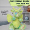 WISHPETS Plush Green 12" ConfettiSoft Dragon Soft Stuffed Animal