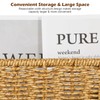 PRETYZOOM Rattan Storage Box with Handles 15 Inch Woven Basket