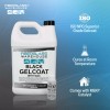 Fiberglass Warehouse Black Gel Coat –Gallon (WAXED) with 2oz MEKP