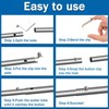 INCREWAY Tent Pole Clips, 16Pcs Kayak Paddle Spring Snap Clips,