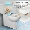 Angol Shiold Round Toilet Seat Molded Wood Toilet Seat with