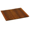 Bare Decor Lykos String Spa Shower Mat in Solid Teak
