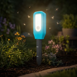 Solar Bug Zapper Outdoor for Garden & Patio – 4500V Electric Insect Trap with Solar Charging and Waterproof Design for Camping