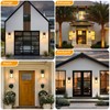 2 Pack Motion Sensor Outdoor Light Fixtures Wall Mount, H