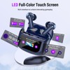 Wireless Earbuds, Bluetooth 5.4 Headphones with Multifunctional Touch Screen, 48H