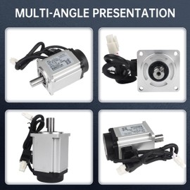 CNCTOPBAOS 400W AC Servo Motor Kit 3000rpm/6000rpm 1.27Nm/3.81Nm,220V Servo Motor Driver Controller Kit,Servo Control CNC System 17-bit Encoder for Robot/CNC Engraver Milling Lathe Machine