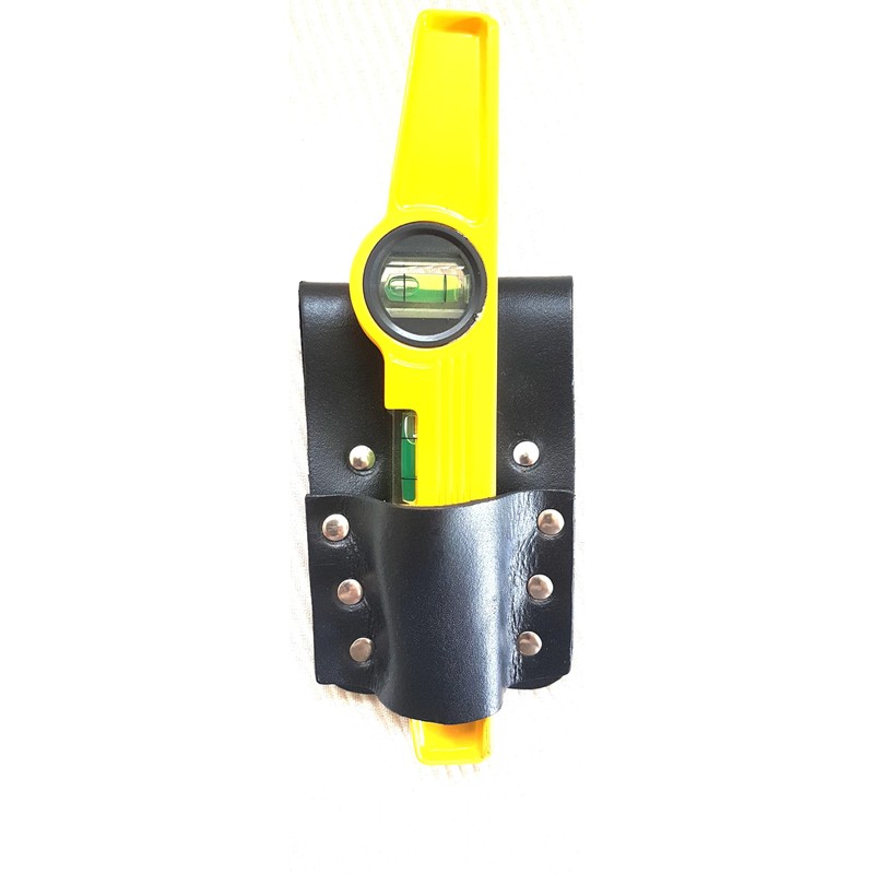 Black Leather Level Holder for Scaffolding tool Belt BBI