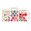 WALPLUS Christmas Window Stickers Clings Xmas Decoration Sale Clearance Reusable