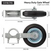 SANKINS Gate Helper Wheel for Supporting Metal Swing Gates with