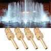4 PCS Water Fountain Nozzles Pure Copper Large Hexagonal Direct