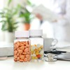 EXCEART 12pcs Plastic Clear Pill Bottles 80ml PET Container Bottles