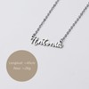 various Halskette mit Namen, Edelstahl, personalisierbarer Namensanhänger, silberfarben – personalisierte