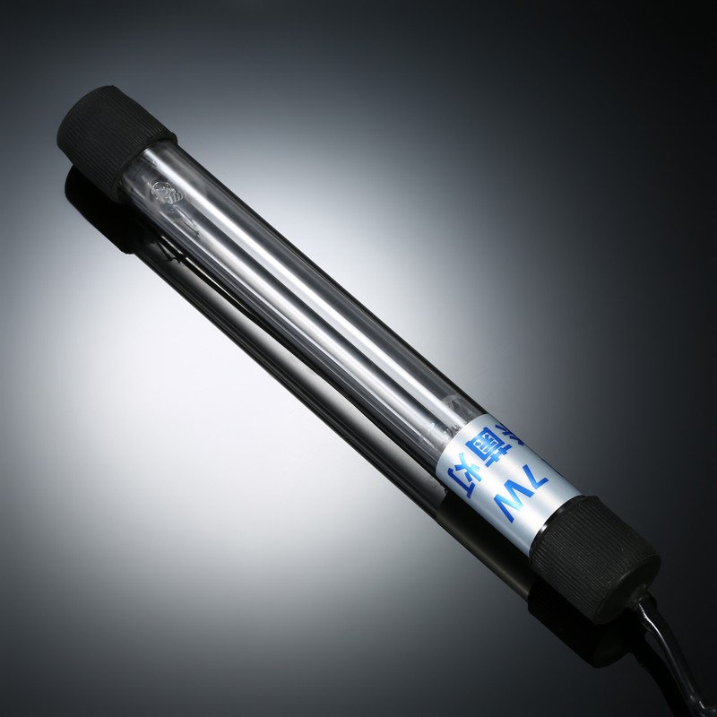 7W UV Light Sterilization Lamp Submersible Ultraviolet Sterilizer Water Disinfection