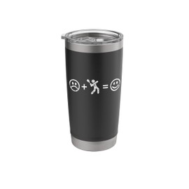Squash Makes Happy Funny Gift Squash Player Men Women Kids Stainless Steel Insulated Tumbler