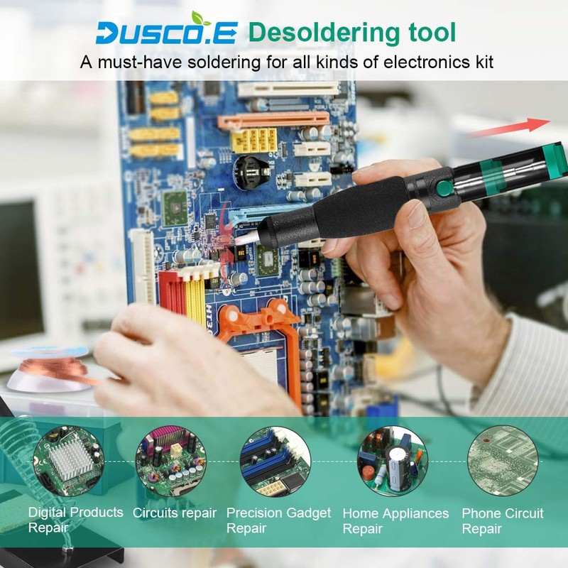 Mogaopi Desoldering Wick, Desoldering Pump, Solder Sucker, Solder Wick, 2pcs