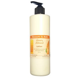 Blossom to Bath Honey Almond Lotion (16 ounce) - Phthalate Free Fragrance - Absorbs Quickly with a Light Nutty Scent