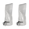 2Pcs Flat Wide Mouth Welding Nozzle, 40mm Stainless Steel Heat