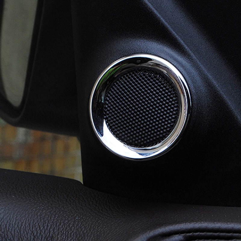 CheroCar Front Door Speaker Cover for Jeep Grand Cherokee 2011-2020,