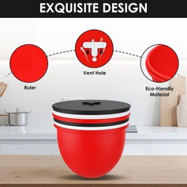 3PCS Silicone Bowl Liners with Lids for KitchenAid Tilt-Head 5QT Mixer