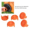 Wifehelper 5 Pieces Grass Trimmer Spool Cap Cover Replacement Fit