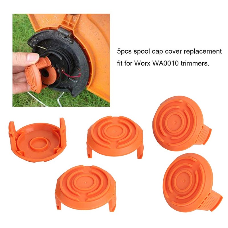 Wifehelper 5 Pieces Grass Trimmer Spool Cap Cover Replacement Fit