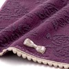 JILLSTUART 58-1520070 Rose Bouquet Towel Handkerchief, Purple, Fluffy, Cute, Ribbon,