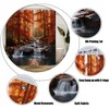 GCTNBJL Fall Forest Waterfall Shower Curtain for Bathroom,70x70(WxH) Inches