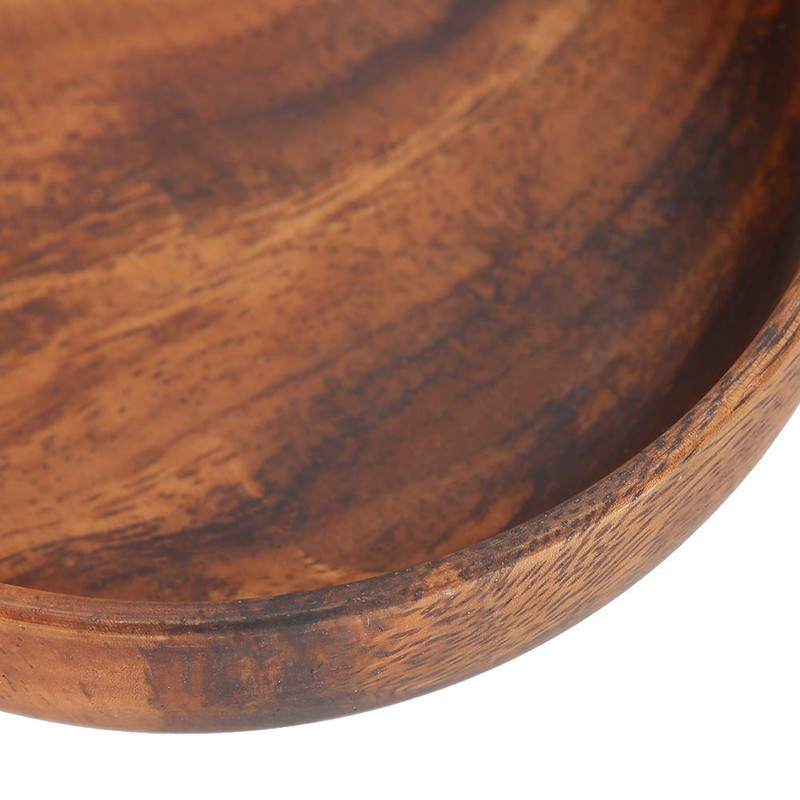 Wooden Snack Bowl, Smooth Surface Wood Serving Bowls for Hotel