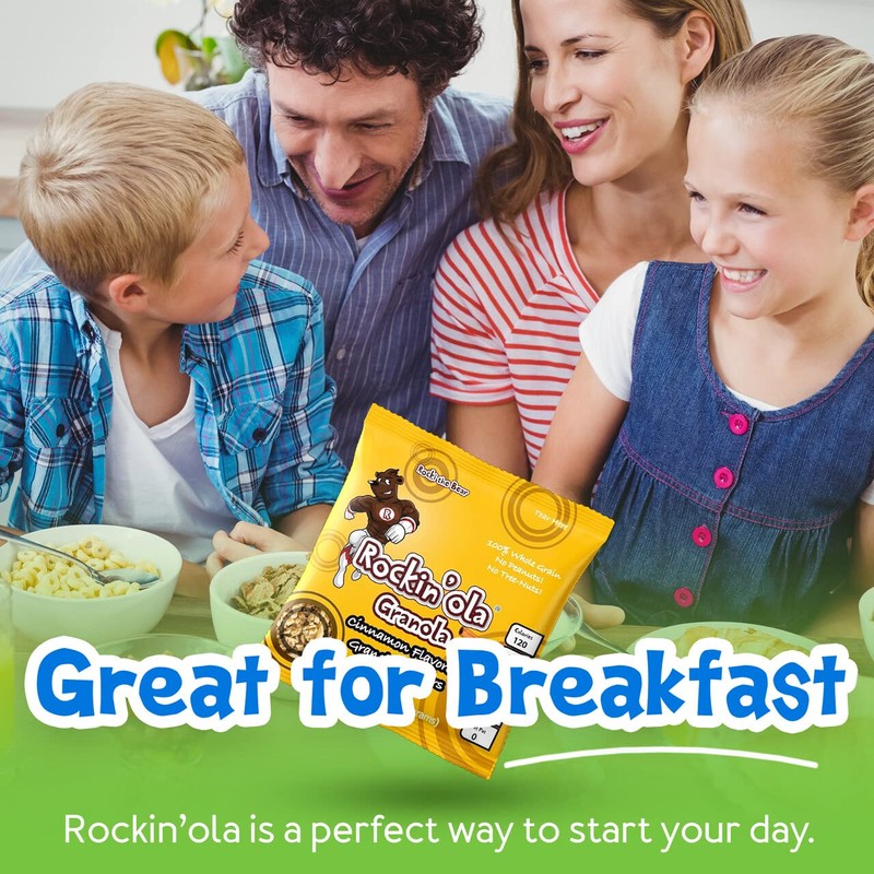 Rockin'Ola Granola Clusters, Quick Breakfast Snack, Allergen Free, No Artificial