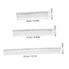 DOITOOL 6pcs Aluminum Ruler Set Precision Measuring Tool for Drawing