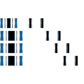 White Water Archery Laminated Blue Traditional 12 Crest Arrow Wraps 15 pk Choose Length Width (9, 1.4)