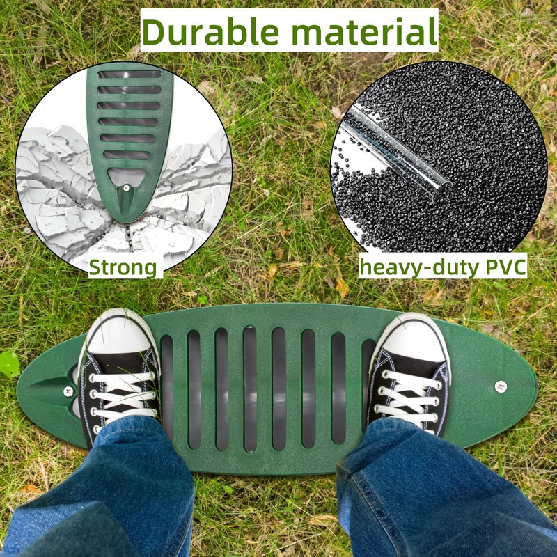 Mezchi 2 Pack 4 Inch Green Angled Drainage Grate, Yard