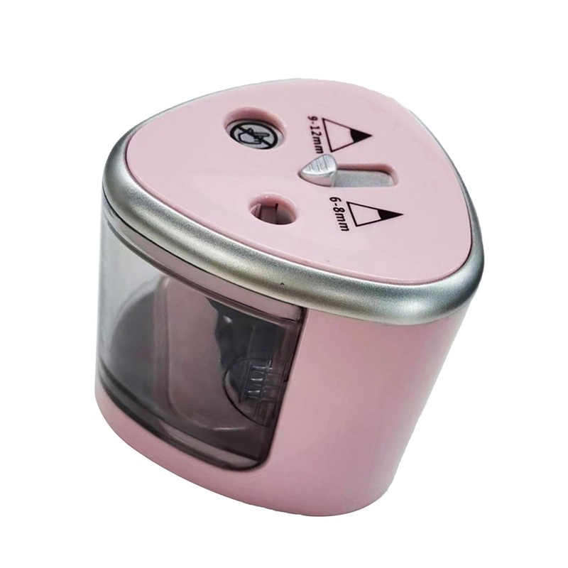 Electric Pencil Sharpener Double Holes Automatic Pencil Sharpener for Students