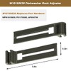 W10350375(2pc) W10195839(2pc) W10195840(2pc) Dishwasher Top Rack Adjuster with W/1.25" Diameter